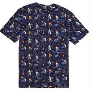 NWT Murano Interstellar Collection Liquid Luxury Slim-Fit Astronaut Print Shirt